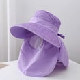 thumbnail image 5 of SikaFu Summer Sun Hats UV Protection Outdoor Fishing Cap for Women Hiking Camping Visor Bucket Hat Removable Fisherman Panama Hat, 5 of 6