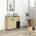 thumbnail image 2 of HOMCOM Modern Sideboard Kitchen Storage Cabinet with 2 Drawers and 3 Doors, 2 of 10