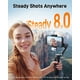 thumbnail image 3 of hohem iSteady V3 Gimbal Stabilizer for iPhone, 3-Axis Phone Gimbal, Magnetic AI Tracker, Built-in Extendable Rod & Tripod, Detachable Remote Control, Gimbal Stabilizer for Travel, Vlog, TikTok, Black, 3 of 5