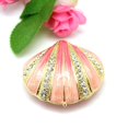 thumbnail image 2 of Nvzi Collectible Pink Seashell Ring Jewelry Box Engagement Ring Box Shell Shape (Yellow), 2 of 4