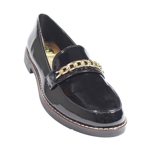 MOCASIN CASUAL LEON MUJER NEGRO CHAROL 631 LEON 361p
