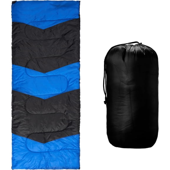 Ultralight Camping Sleeping Bag for Adults, 2.1lb Waterproof Envelope Sleeping Bag, 42–68°F Warm & Cool Weather, Machine Washable Compact with Carry Bag for Backpacking, Hiking, RV, Travel, Camping