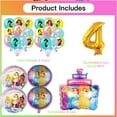 thumbnail image 2 of Princess Balloons Party Supplies 4th Big Number Decorations Decor Kit Birthday, 2 of 5