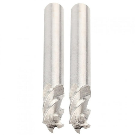

2024 2pcs HSS 6mm 4 Flutes End Mill Metal Cuttting Engraving Milling Machine Bit CNC Tool