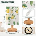 thumbnail image 3 of Lemon with Leaves Flowers Bedside Table Lamp LED Warm Lights with USB Charging Port Retro Cylinder Desk Lamps, 3 of 7