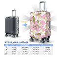 thumbnail image 2 of Luggage Cover Anti Scratch, Lilies Flowers Light Pink Elastic Suitcase Protector Fits 18-32 Inch Luggage, 2 of 2