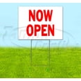thumbnail image 1 of Now Open (18" x 24") Yard Sign, Includes Metal Step Stake, 1 of 6