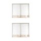 thumbnail image 3 of Ounissouiy Cortinas transparentes para ventana, colgante de cenefa de estilo Simple, diseño de escena de estudio para sala de estar, cortinas Café 1.5*1.2 m 2Conjunto, 3 of 6