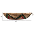 thumbnail image 2 of Creative Co-Op Hand-Woven Seagrass Basket with Star, Natural and Multicolor, 2 of 3