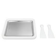 thumbnail image 2 of Ice Cream Roll Maker, 304 Stainless Steel Versatile Flat  Ice Cream Maker  for Frozen Yogurt 17.5x22cm / 6.9x8.7in,21x26cm / 8.3x10.2in, 2 of 7