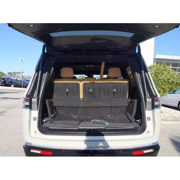 EACCESSORIES EA Trunk Organizer Cargo Net for Jeep Grand Wagoneer 2022-2023 – Envelope Style Cargo Net – Premium Mesh Elastic Car Trunk Organizer Vehicle Carrier Storage – Compatible Grand Wagoneer