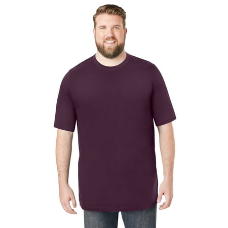 Boulder Creek By Kingsize Men's Big & Tall Heavyweight Jersey Crewneck T-Shirt