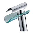 thumbnail image 1 of Waterfall Kitchen Faucet: Modern Bathroom Basin Mixer Tap With Cold And Hot Water Adjustment - Easy Installation For Home Sink Vanity Use, 1 of 3