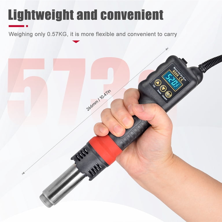 JCD Hot Air Gun Soldering Iron 2-in-1 Welding Workstation 750W Hot Air