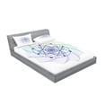 thumbnail image 2 of Ambesonne Mandala Fitted Sheet & Pillow Sham Set, Geometric, Queen, Multicolor, 2 of 2