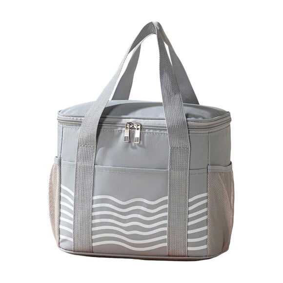 Bolsa isotérmica con forma de H, bolsa de almuerzo de papel de aluminio grueso, bolsa de almuerzo para trabajadores de oficina, estudiantes, bolsa Bento para preparación de comidas, porta almuerzo