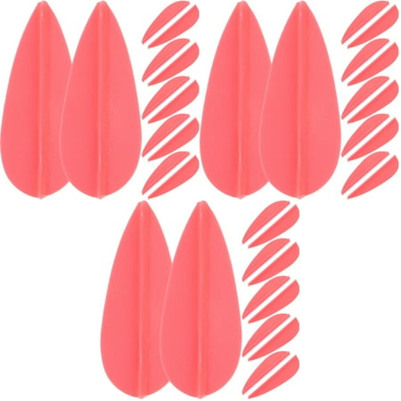 FRCOLOR 60 Pcs Arrow Fletchings Plastic Reusable Arrow Fletchings Potable Archery Parts Arrow Fletchings