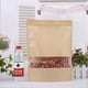 thumbnail image 2 of Bolsa de papel kraft transparente esmerilada con ventana a prueba de humedad, bolsa de embalaje para alimentos, frutos secos, bolsa de papel sellada para embalaje de té, 2 of 5