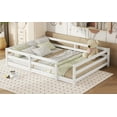 thumbnail image 6 of Bed Frame Full Size Floor Bed, Montessori Floor Bed with Fence, Montessori Bed Full Size, Wood Montessori Floor Bed for , , , White.,Platform Bed Frame, 6 of 17