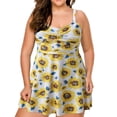 thumbnail image 2 of EGNMCR Bikini Set Swimsuits For Women Two Piece Bathing Suits Floral Print Tank Tops With Boyshorts Swimming Suits, 2 of 7