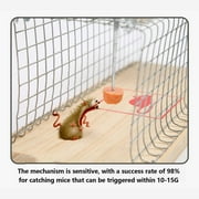 RKZDSR Automatic High Sensitivity Rat Cage - 2pc Set for Home, Outdoor, and Indoor Mouse Trapping in Gardens