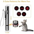 thumbnail image 2 of Juguetes para gatos con puntero luminoso LED, juguetes interactivos para perros y gatos, varita interactiva 7 en 1, juguetes para gatos, recargable por USB., 2 of 5