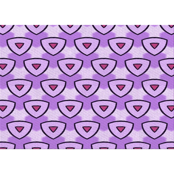 Ahgly Company Machine Washable Indoor Rectangle Transitional Blossom Pink Area Rugs, 6' x 9'