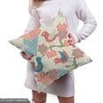 thumbnail image 4 of Ambesonne East Fabric by the Yard Upholstery, Japanese Nature, 3 Yards, Salmon Pale Green Blue, 4 of 4
