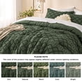 thumbnail image 5 of Juego de edredón Bedsure Queen verde oliva con 2 fundas de almohada, 5 of 5