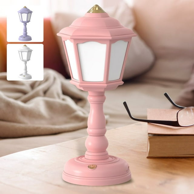 Bedside Desk Light Reusable USB Charging Eye Protection Nightstand Lamp Mini Night Light Dimmable Table Light 3 Lighting Modes for Bedroom Home Office Desk Purple