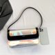 thumbnail image 5 of Bolsos de hombro para mujer Bolsos de mano pequeños transparentes de PVC transparente Monederos Hobos (negro), 5 of 6