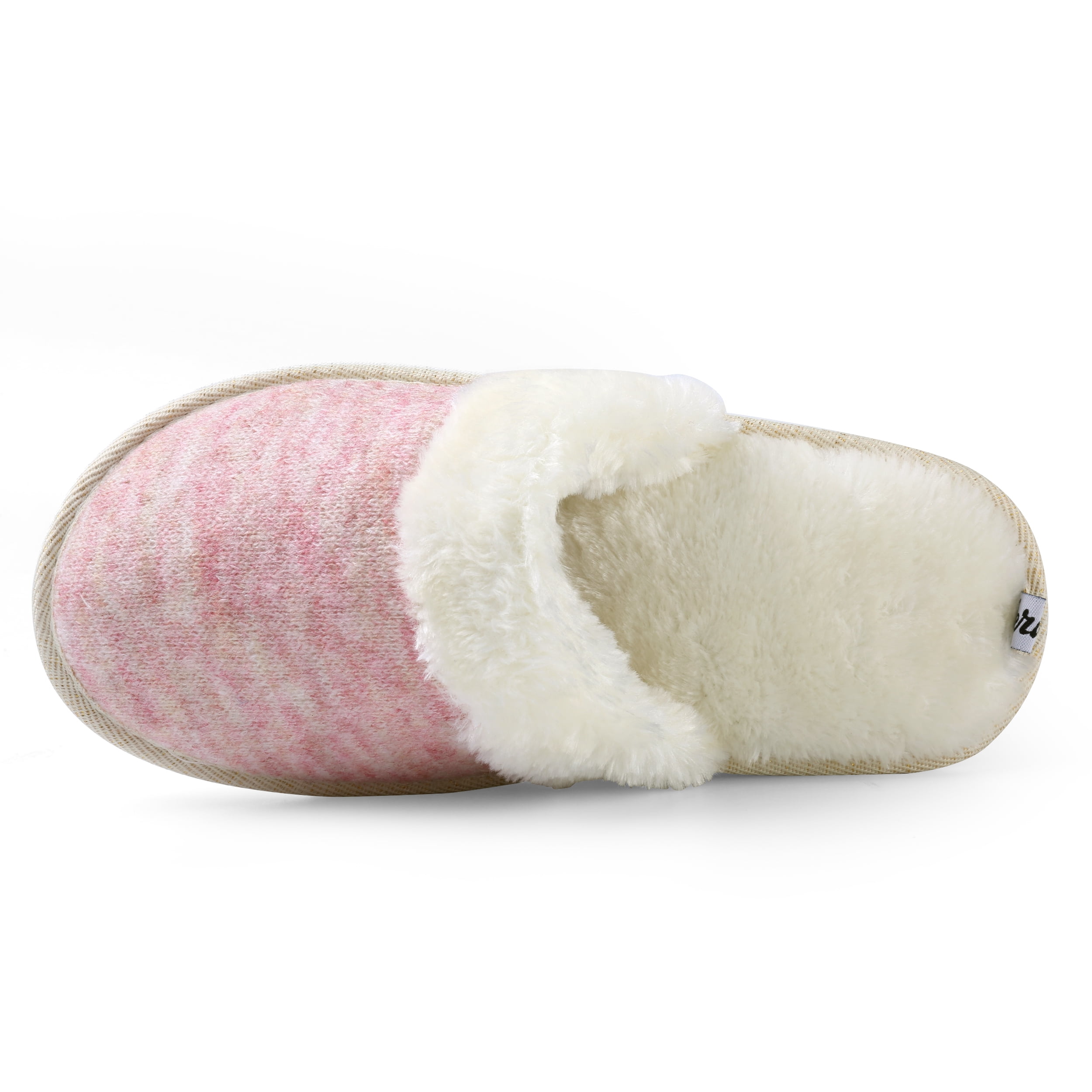 Soft Comfy Woven Non-Slip Indoor Cozy Faux Fur Relaxing Slippers