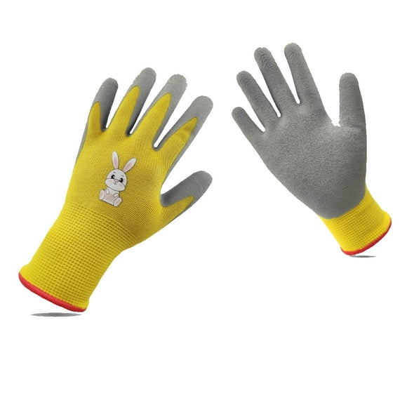 2 Pairs of Children's Cartoon Gardening Gloves Riding Roller Skating Wear Resistant Tear