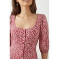 thumbnail image 5 of Dorothy Perkins Womens Ditsy Print Button Detail Petite Midi Dress, 5 of 5