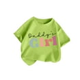 thumbnail image 2 of ATOGUTA Shirt for School Uniform for Girls Green Cute Graphic T-Shirt Soft Casual Tops for Kids 2-13, 2 of 5