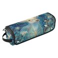thumbnail image 2 of Hair Tool Organizer Bag with Heat Resistant Mat Removable Travel Storage Case for Hot Air Brushes Curling Irons Beautiful Glowing Deer, 2 of 8