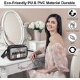 thumbnail image 3 of Bolsa de Aseo Transparente Bolsa de Aseo para Viaje Bolsa de Transporte de Viaje de PVC Bolsa de Aseo Organizador Transporte para Mujer,, 3 of 3