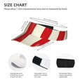 thumbnail image 3 of Fuzoiu America Flags2 Print Adult Sunscreen Visor Cap,Adjustable Summer Cap for Men Women,Unisex Running Outdoor Beach Hat, 3 of 7