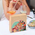 thumbnail image 3 of Yayeee Napkin Holder for Table Kitchen Paper Tissue Organization, Cityscape Painting, 3 of 8