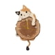 thumbnail image 5 of Reloj de péndulo con cola oscilante, reloj colgante con forma de animal, reloj analógico silencioso decorativo para 36 cm x 61 cm, 5 of 8