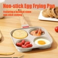 thumbnail image 2 of Non-stick Egg Frying Pan, 4-Cup Egg Pan Nonstick with Lid for Breakfast, Healthy Medical Stone Omelet for Gas Stove and Induction Cooktop, Omelette Pan Mold for Sandwich/Hamburger/Pancake (Black), 2 of 6