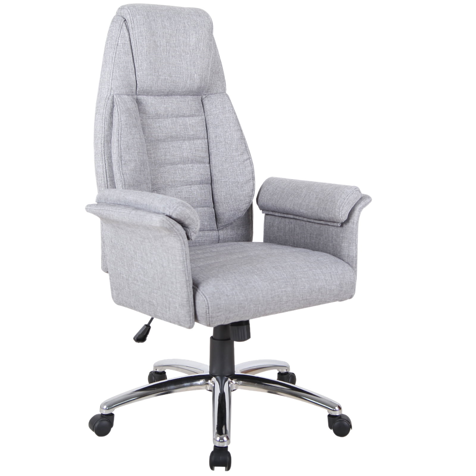 Grey Fabric Office Desk Chair 