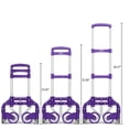 thumbnail image 5 of IVV Folding Hand Truck Dolly Cart, Portable Dolly Cart for Moving Heavy Loads, Collapsible Hand Truck Trolley, w/Telescopic Handle, Purple, 5 of 10