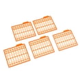 thumbnail image 2 of 5 Pcs Rallonges de Cheveux Arrêts de Bouillie Fixations de Cheveux Terminal - Orange, 2 of 6