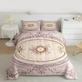 thumbnail image 2 of Manfei Rustic Flower Floral Full Size Comforter Sets, Romantic Plum Rose Bedding Comforter Set, Teens Girls Adult Female Reversible Bedding Sets, Super Cozy Room Decor, 3 Pieces, 2 of 8