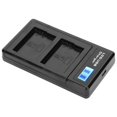 thumbnail image 1 of LCD Display ABS LCD Display Screen Battery , Durable Battery Double  , For Camera Battery Hiking Travel Outdoor, 1 of 8