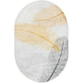 thumbnail image 2 of Rugs.com Finsbury Collection Rug – 5' 3 x 8' Oval Yellow Gray Medium Rug Perfect For Living Rooms, Large Dining Rooms, Open Floorplans, 2 of 9