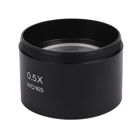 3X Wd165 0.5X Stereo Microscope Auxiliary Objective Lens Barlow Lens with 1-7/8 Inch(M48Mm)Mounting Thread