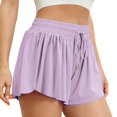 thumbnail image 1 of Gibobby Leggings Afelpados Mujer Pantalones cortos entrenamiento cintura alta para mujer para hacer ejercicio, yoga y fitness（Morado， M), 1 of 3