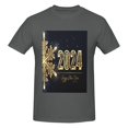 thumbnail image 4 of Bingfone Happy New Year 2024 (5) Men'S Loose Fit Short-Sleeve Pocket T-Shirt, 4 of 7